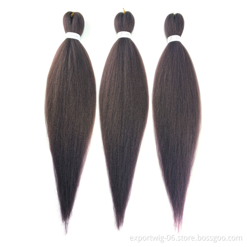 High Temperature 26 Inch EZ Braids Pre Stretched Hair Expression ez  Hair for Braiding Yaki Ombre Pre stretched Braiding Hair